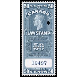canada revenue stamp fsc25a supreme court law stamp george vi 50 1938 U XF 002