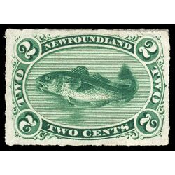newfoundland stamp 38 codfish 2 1879 M VF 029
