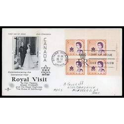canada stamp 471 queen elizabeth ii and centennial symbol 5 1967 FDC UR 017