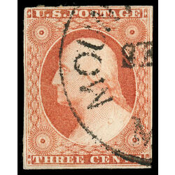 us stamp postage issues 10a washington 3 1851 U VF 006
