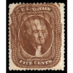 us stamp postage issues 30 jefferson 5 1857 U 002