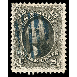 us stamp postage issues 69 washington 12 1861 U VF 002