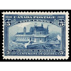 canada stamp 99 champlain s habitation 5 1908 M F VF 081