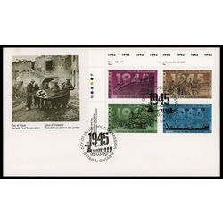 canada stamp 1544a second world war 1945 1995 FDC UL