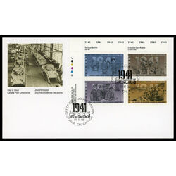 canada stamp 1348a second world war 1941 1991 FDC UL