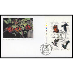 canada stamp 1566a migratory wildlife 1995 FDC UL