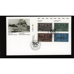 canada stamp 1451a second world war 1942 1992 FDC UL