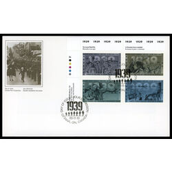 canada stamp 1263a second world war 1939 1989 FDC UL