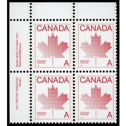 canada stamp 907iii maple leaf 1981 PB UL