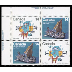 canada stamp 770a inuit travel 1978 PB UL