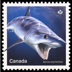 canada stamp 3105a shorfin mako shark 2018