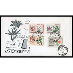 canada stamp 417 29a fdc provincial flowers and coats of arms 1964 FDC COMBO 007
