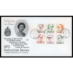 canada stamp 586 93 fdc caricature definitives 1973 FDC COMBO 020