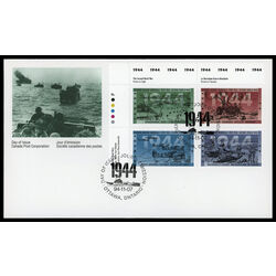canada stamp 1540a second world war 1944 1994 FDC UL
