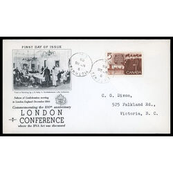 canada stamp 448 canadian delegation 5 1966 FDC PC 017