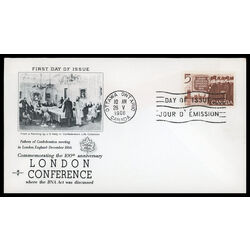 canada stamp 448 canadian delegation 5 1966 FDC PC 024