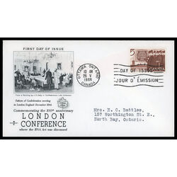 canada stamp 448 canadian delegation 5 1966 FDC PC 026