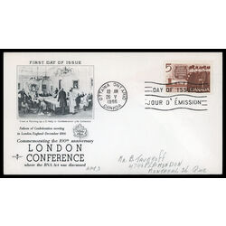 canada stamp 448 canadian delegation 5 1966 FDC PC 027