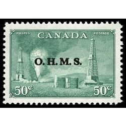 canada stamp o official o11 oil wells 50 1950 M VFNH 009