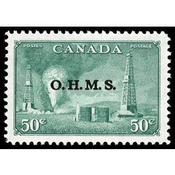 canada stamp o official o11 oil wells 50 1950 M VFNH 010