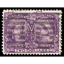canada stamp 62 queen victoria diamond jubilee 2 1897 U F VF 091