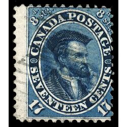 canada stamp 19 jacques cartier 17 1859 U F 089