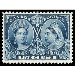canada stamp 54 queen victoria diamond jubilee 5 1897 M VF 065