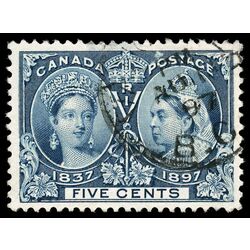 canada stamp 54 queen victoria diamond jubilee 5 1897 U VF 066