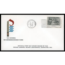 canada stamp 431 confederation memorial 5 1964 FDC PC 013
