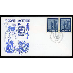 canada stamp 632 hiking 8 1974 FDC PC 002