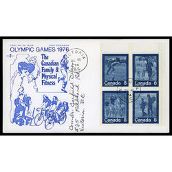 canada stamp 632a keep fit summer sports 1974 FDC UR 014