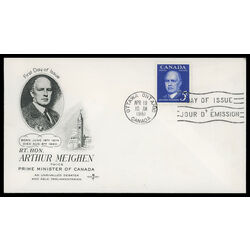canada stamp 393 arthur meighen 5 1961 FDC PC 009