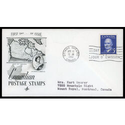 canada stamp 393 arthur meighen 5 1961 FDC PC 015