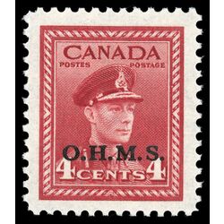canada stamp o official o4 king george vi war issue 4 1949 M XFNH 002