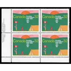 canada stamp 993 scout encampment 32 1983 PB LL