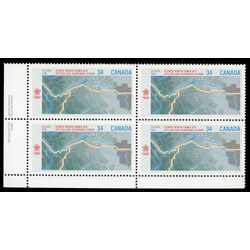 canada stamp 1077 map 34 1986 PB LL