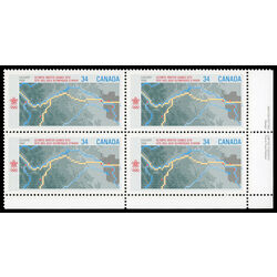 canada stamp 1077 map 34 1986 PB LR