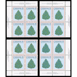 canada stamp 902 christmas tree 1981 15 1981 PB SET