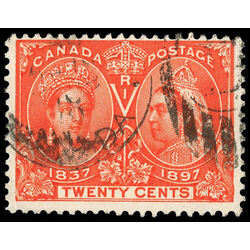 canada stamp 59 queen victoria diamond jubilee 20 1897 U F VF 076