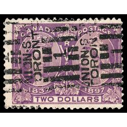 canada stamp 62 queen victoria diamond jubilee 2 1897 U F 092