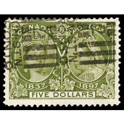 canada stamp 65 queen victoria diamond jubilee 5 1897 U VF 076