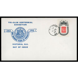 canada stamp 399 1860 b c stamp 5 1962 FDC PC 013
