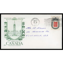 canada stamp 399 1860 b c stamp 5 1962 FDC PC 014