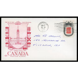 canada stamp 399 1860 b c stamp 5 1962 FDC PC 016