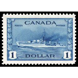 canada stamp 262 tribal class destroyer royal canadian navy 1 1942 M F VFNH 039