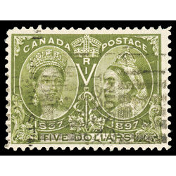 canada stamp 65 queen victoria diamond jubilee 5 1897 U F VF 074