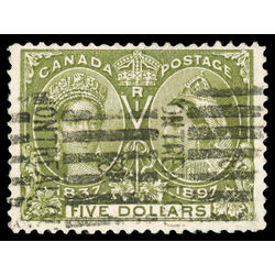 canada stamp 65 queen victoria diamond jubilee 5 1897 U F VF 075