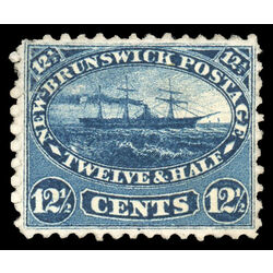 new brunswick stamp 10 steamship 12 1860 M VFNG 011