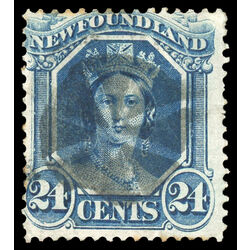 newfoundland stamp 31a queen victoria 24 1870 U F 003