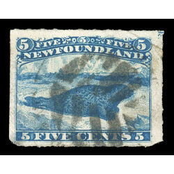 newfoundland stamp 40i harp seal 5 1876 U F 009